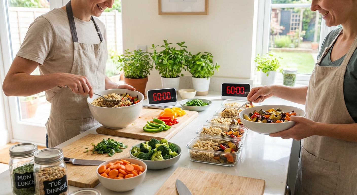 Sunday Power Hour: A One-Hour Meal Prep Plan for Stress‑Free Weeknights