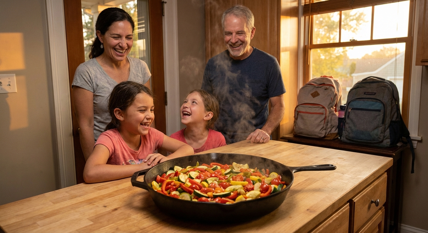 Weeknight Vegetarian Magic: 5 One-Pan Dinners Busy Families Actually Have Time For